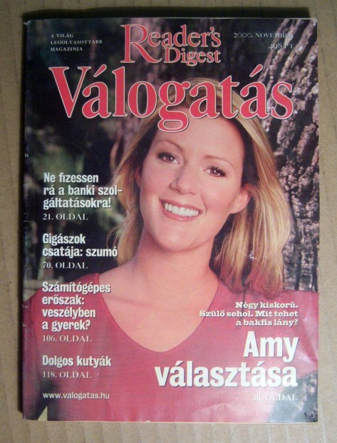 Reader's Digest Vlogats 2000/11 November (6kp+tartalom)