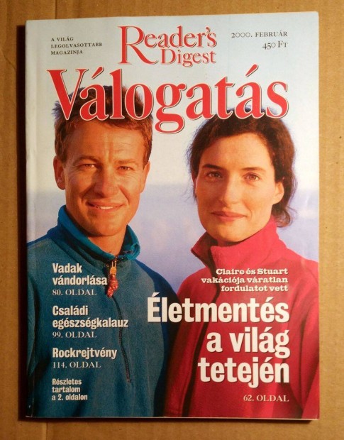 Reader's Digest Vlogats 2000/2 Februr (6kp+tartalom)