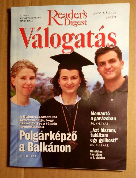 Reader's Digest Vlogats 2000/3 Mrcius (6kp+tartalom)