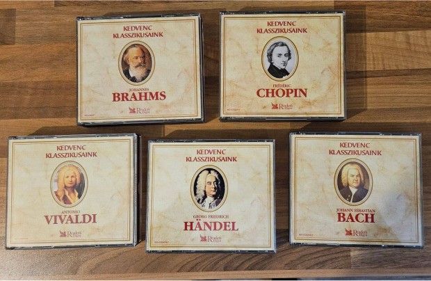 Reader's Digest: Brahms, Chopin, Vivaldi, Handel, Bach 5x3 CD