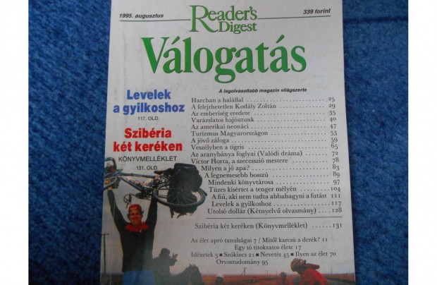 Reader's Digest magazin 1995 augusztus