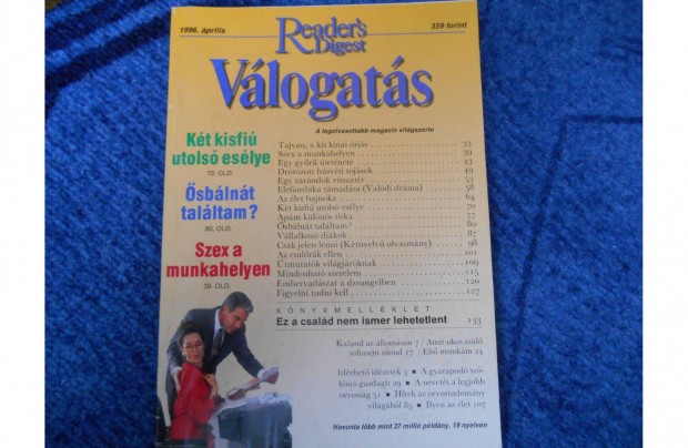 Reader's Digest magazin 1996 prilis