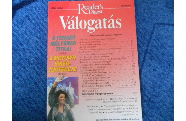 Reader's Digest magazin 1996 mjus