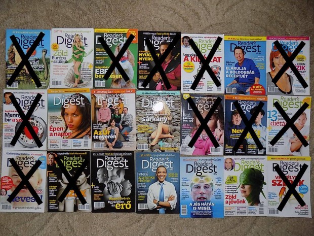 Reader's Digest magazinok darabra gyjtknek 2009-2010