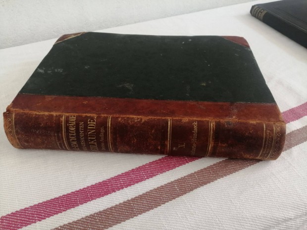Real-Encyclopadie német nyelvű Prof.Dr:A. Elulenburg 1896