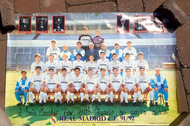 Real Madrid 1991/92 risi mret eredeti csapatposzter