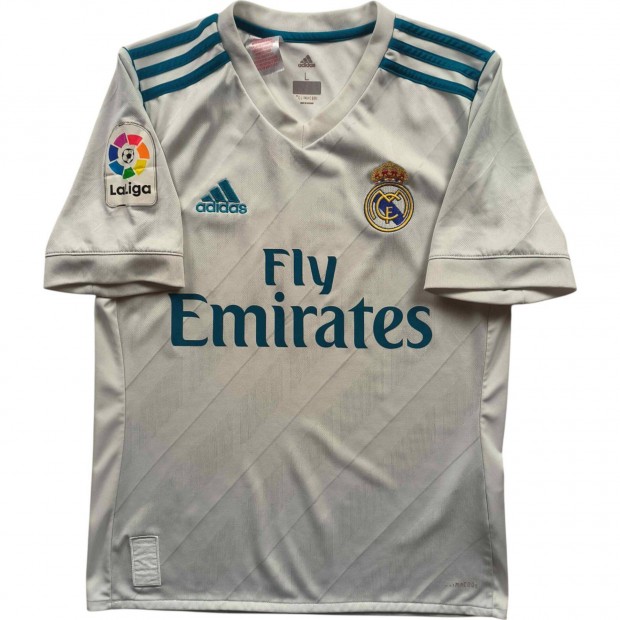 Real Madrid 2017-18 Adidas hazai foci mez gyerek 164-es