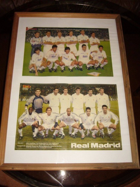 Real Madrid (rgi foci csapat poszterek vegezett keretben) 2db