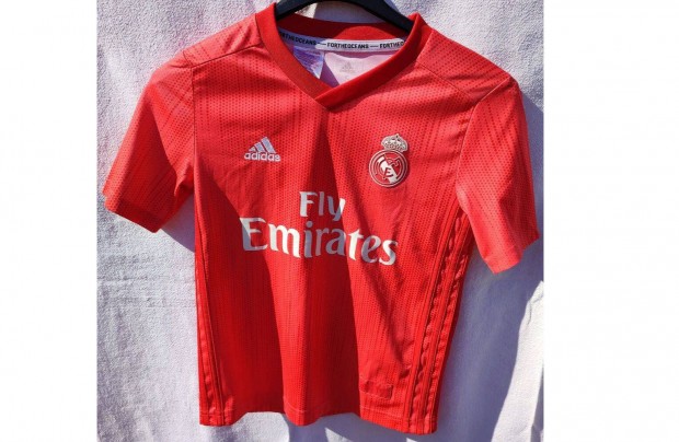 Real Madrid eredeti adidas 2018-19-es pink gyerek mez (S, 140)