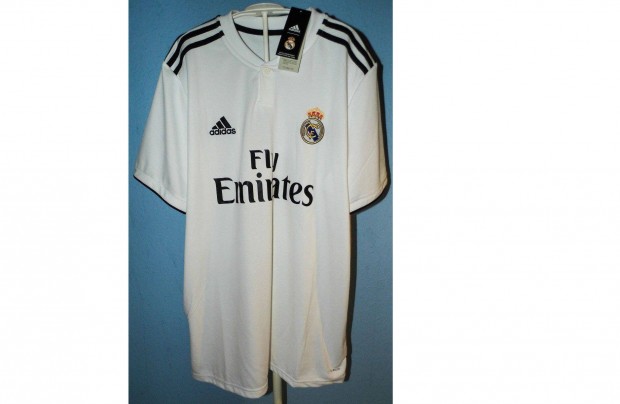 Real Madrid eredeti adidas 2018-2019 fehr-fekete mez (XL)