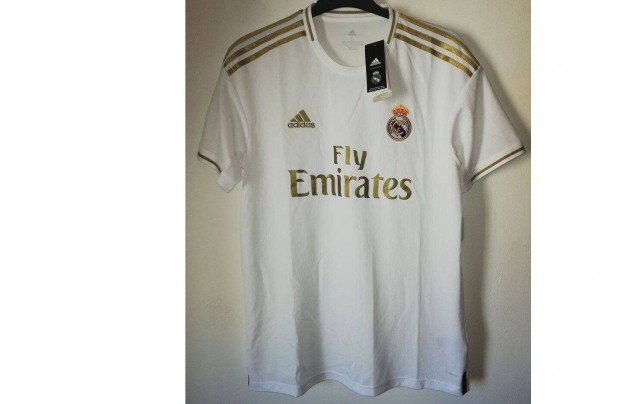 Real Madrid eredeti adidas arany fehr mez (2019-2020) (XL, 2XL)