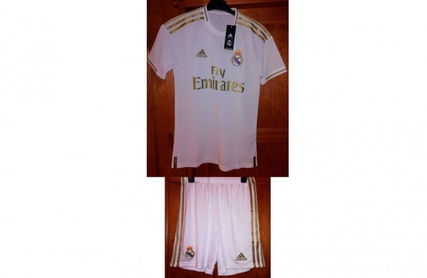 Real Madrid eredeti adidas fehr arany 2019-2020 mez szett (XS)