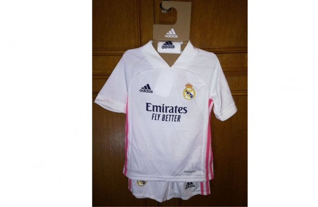 Real Madrid eredeti adidas fehr pink gyerek mez szett (110-es)