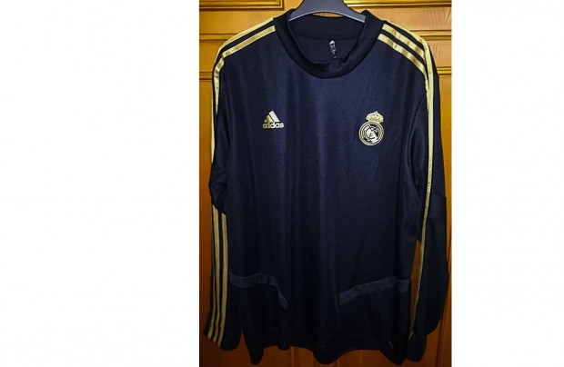 Real Madrid eredeti adidas fekete arany magasnyak fels (2XL)