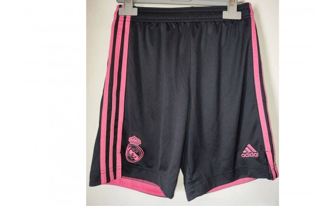 Real Madrid eredeti adidas gyerek pink-fekete rvid nadrg (M, 152)