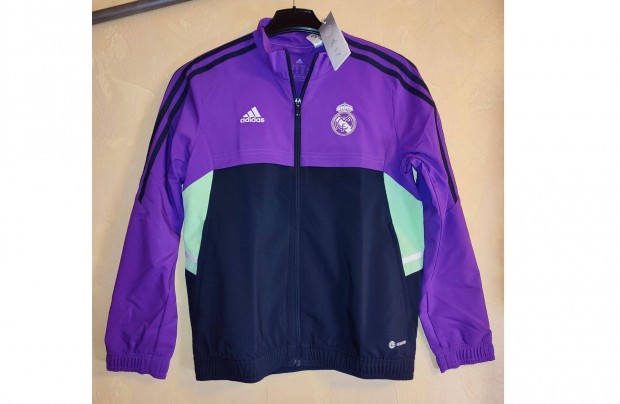 Real Madrid eredeti adidas lila cipzras gyerek fels (M, 152)