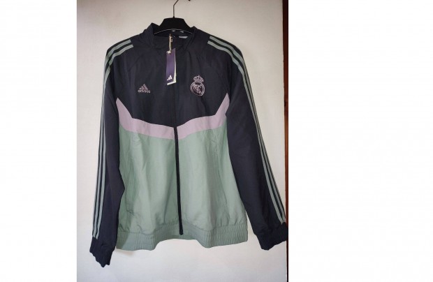 Real Madrid eredeti adidas sttszrke zld lila cipzras fels