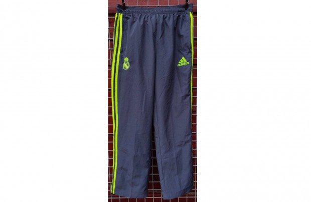 Real Madrid eredeti adidas szrke neonzld hossz nadrg (XL, 176)