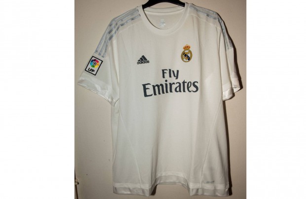 Real Madrid fehér eredeti adidas 2015-16 Real Madrid focimez (2XL)