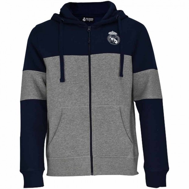 Real Madrid pulver felntt kapucnis-zippes EMBROID