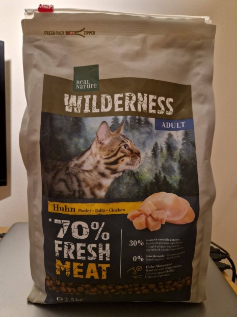 Real Nature Wilderness csirks prmium macskatp 2,5 kg