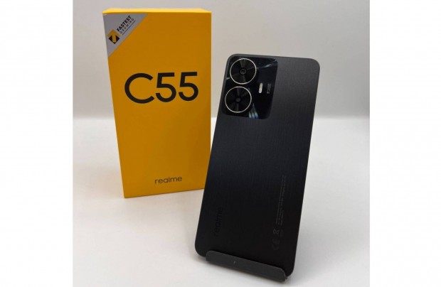 Realme C55 128GB, fggetlen, fekete, hasznlt | 1 v ganacia