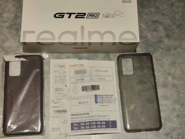 Realme GT2 Pro 12/256, Fehr, Krtyafggetlen, Garancilis