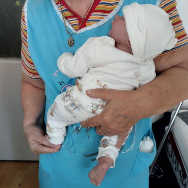 Reborn baba + alv krokijval