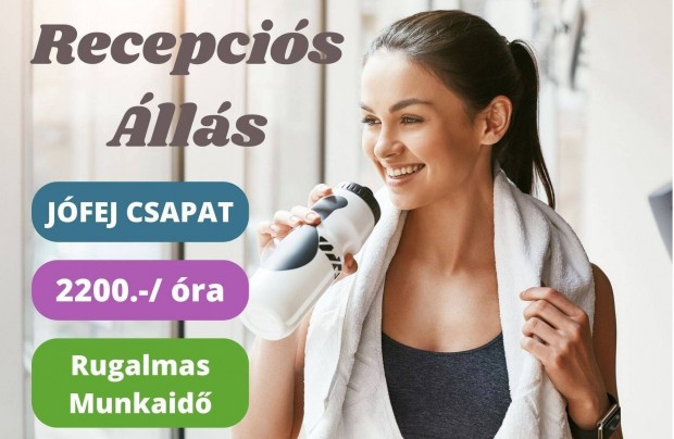 Recepci�s �ll�s- Fitnesz terrem