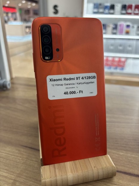 Redmi 9T Krtyafggetlen 128 GB, 12 h garancia