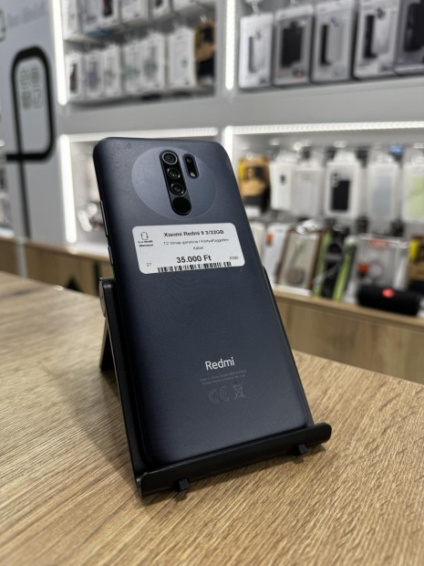 Redmi 9 Kártyafüggetlen 32 GB 3 GB Ram, 12 hó garancia