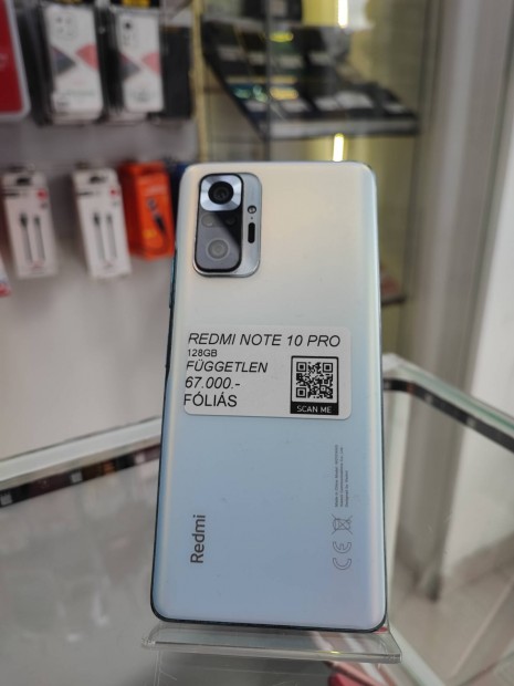 Redmi Note 10 Pro - 128GB Krtyafggetlen ajndk Hydroflia