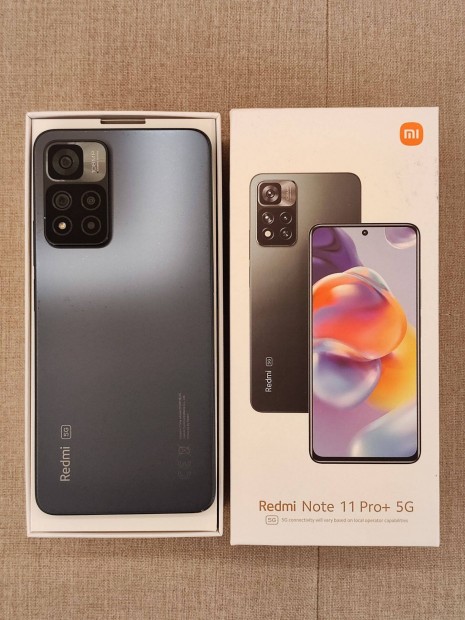 Redmi Note 11 Pro+ 5G 6/128GB dobozval, trtt kijelzvel elad