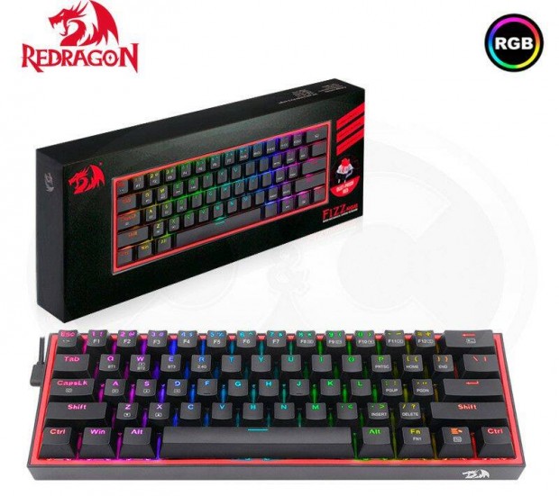 Redragon Fizz Pro RGB (K616-RGB_RED) mechanikus billyentyzet