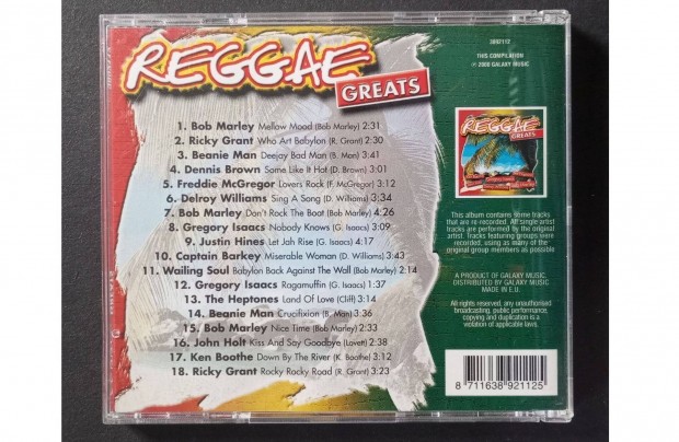 Reggae Greats 2000 Cd lemez