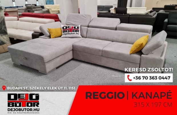 Reggio sarok prmium kanap lgarnitra 315x197 cm rugs gray