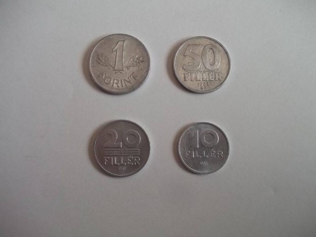 Rgi 1 forint, 50, 20, 10 fillr magyar fmpnz rme