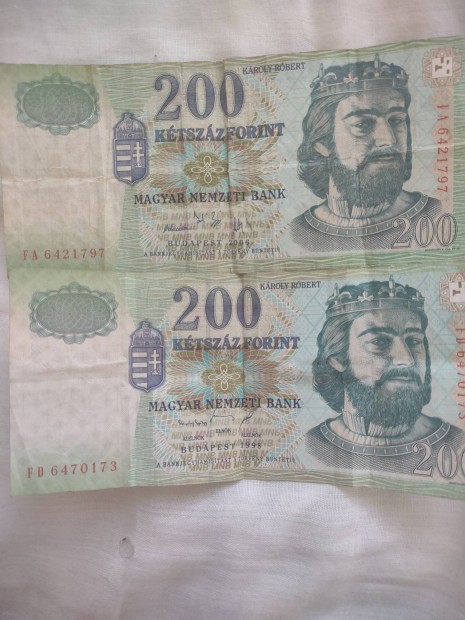 Rgi 200 forintos bankjegy 