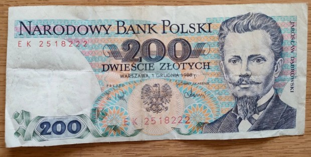 Rgi 200 zloty bankjegy elad