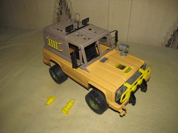 Régi Big Jim járgány: Safari Jeep (Mattel, 1978) 50 cm