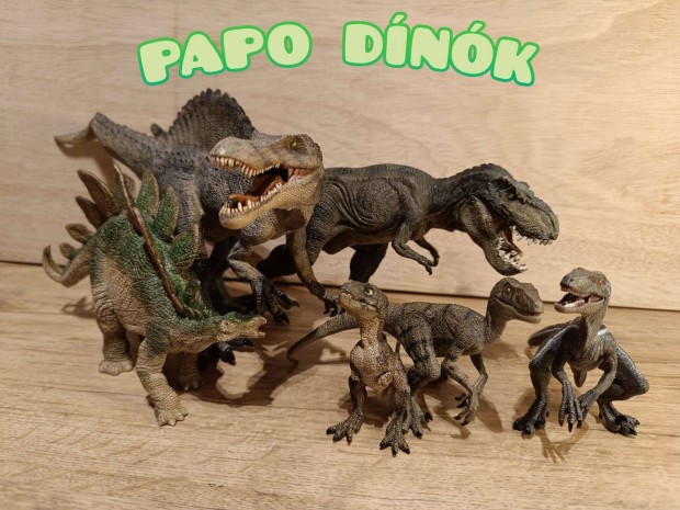 Rgi Fajta Papo dinoszaurusz figurk