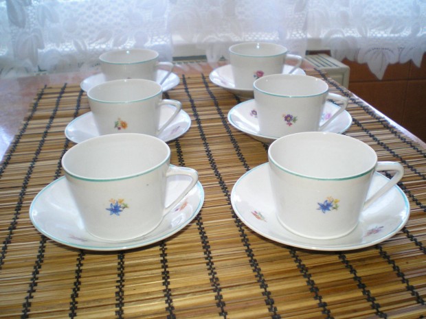 Rgi Hollhzi porceln kvskszlet 6 szemlyes