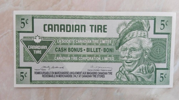 Rgi Kanadai 5 centes bon pnz