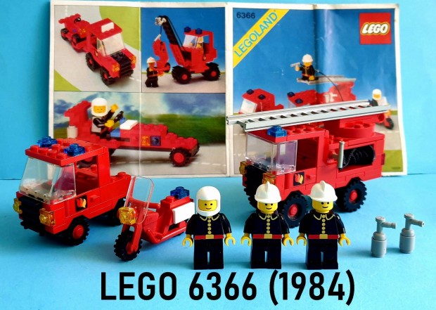 Rgi LEGO Legoland 6366 Fire & Rescue Squad (1984), tmutatval