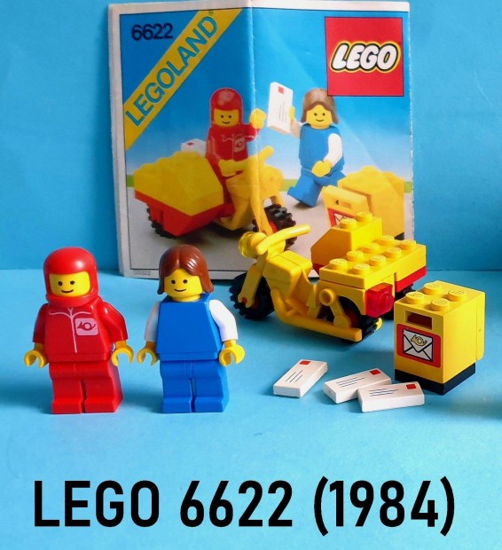 Rgi LEGO Legoland 6622 Mailman on Motorcycle, tmutatval