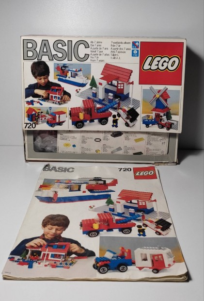 Rgi Lego 720 Basic teljes szett +doboz+ptsi tmutat