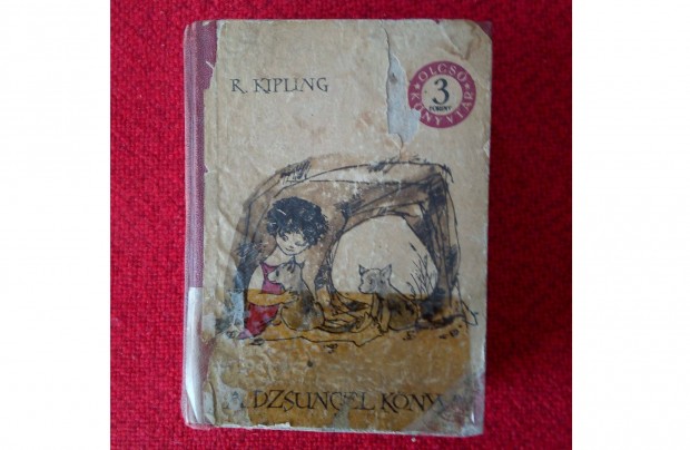 Rgi Olcs Knyvtr Rudyard Kipling. A dzsungel knyve 1961. I- II.kt