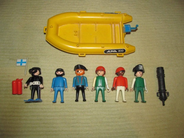 Régi Playmobil búvár és kalóz figura kupac egyben