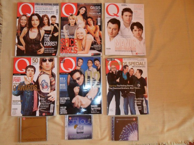 Rgi Q magazine angol zenei magazinok CD-mellkletekkel (1999-2001)