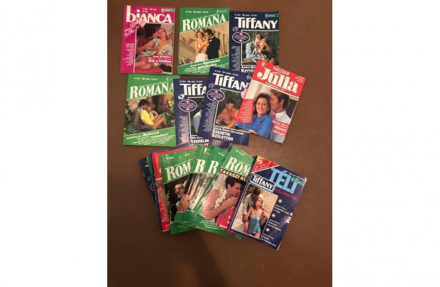 Rgi Romana Bianca Jlia Tiffany romantikus fzetek magazin